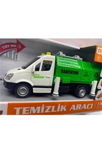 afreyz oyuncak Çöp Arabası Aksesuarlı Sesli Işıklı Temizlik Aracı Kapıları Açılabilen Temizlik Aracı