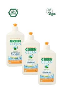 U Green Clean Organik Portakal Yağlı Bulaşık Makinesı Parlatıcı 500 ml 3 lü Set