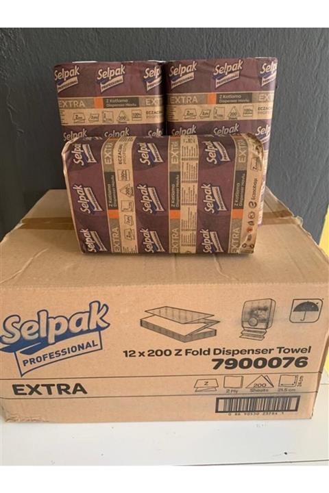 Selpak Professional Selpak Professıonal Extra 3*200 Yaprak Katlamalı 3 Adet Z Havlu Çek-al
