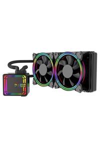 GAMETECH Hydra Rainbow Pro 240mm Intel Amd Uyumlu Işlemci Fanı Sıvı Soğutma Sistemi