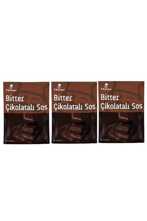 Pakmaya Çikolatalı Sos Bitter 122 Gr X 3 Adet