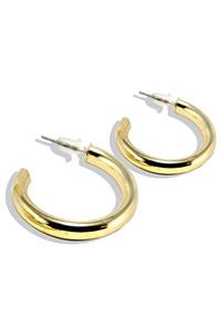 TÜKKAN ACCESSORİES Gold Kaplama 20 Mm Halka Küpe