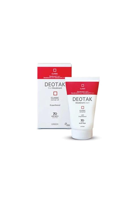Deotak Krem Deodorant Normal Ciltler Için Klasik 35ml