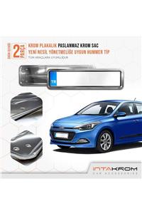 İntachrom Hyundai I20 Krom Plakalık - Hummer Tip 2 Adet