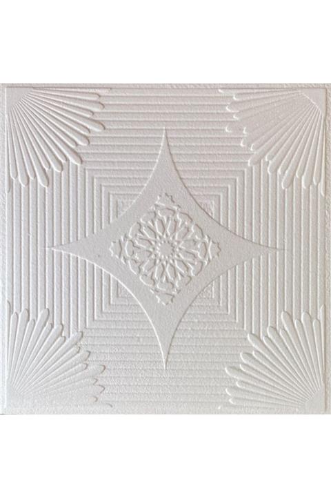 HASYILDIZ Strafor Dekoratif Tavan Kaplama D13 -6m2- 24 Adet Kare Panel