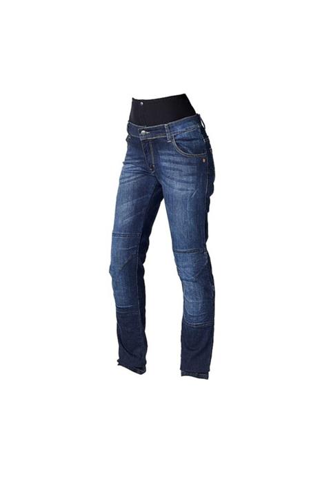 Hevik Kadın Mavi Stone Motosiklet Pantolonu