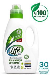 Life by Fakir %100 Bitkisel Bazlı Vegan Sıvı Çamaşır Deterjanı 1500 ml (30 YIKAMA)(RENKLİ VE BEYAZLAR İÇİN)