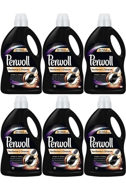 Perwoll Siyahlar İçin Sıvı Çamaşır Deterjanı 50 Yıkama 3l X 6 Adet