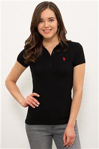 U.S. Polo Assn. Sıyah Kadın T-Shirt