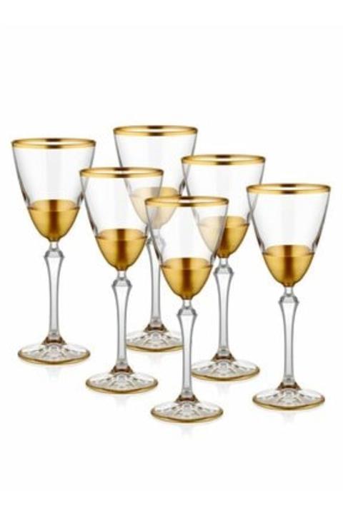 The Mia Glam Şarap Kadehi 6-parça Set Gold