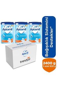 Aptamil 5 Numara Çocuk Devam Sütü 2400 Gr. 1 Yaş+ (3 X 800 Gr. Akıllı Kutu)