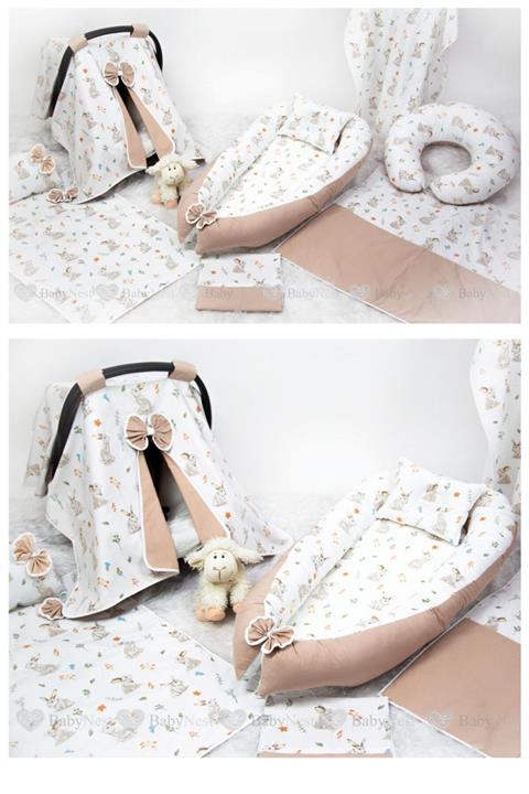 Babynest Full Set 9 Parça Ihtiyaç Ürünleri Tavşan Model