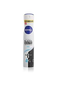 Nivea Black&white Pure Kadın Deodorant Sprey 200 Ml 1 Paket (1 X 200 Ml)