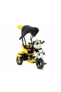 BabyHope Trıycle Little Panda 127 Ebeveyn Kontrollü Itmeli Üçteker Bisiklet