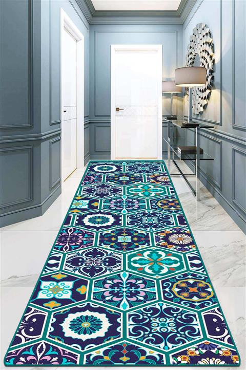 Chilai Home Mosaic Yolluk Halı Djt Kaymaz Taban Yıkanabilir,rulo Kesme Yolluk