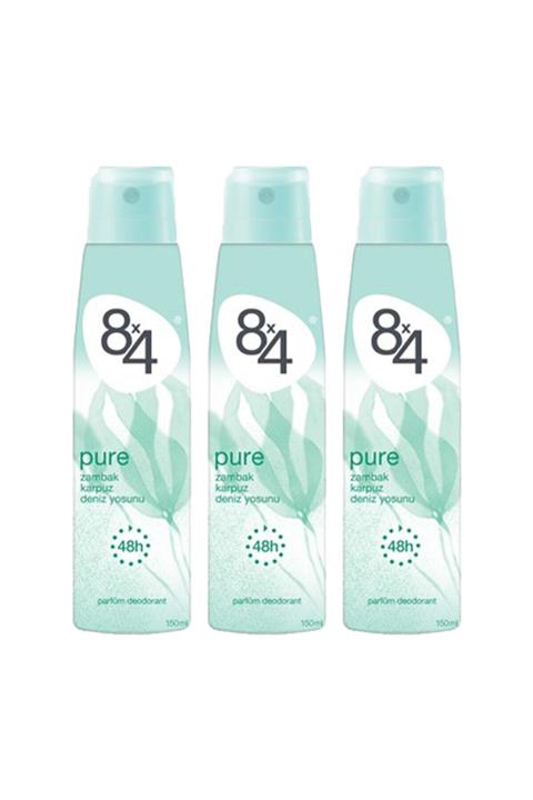 8x4 Kadın Deodorant 3'lü Set