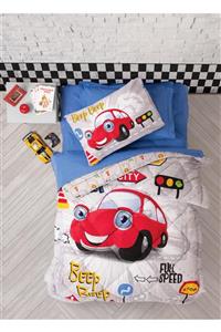 Cotton Box Junior Ranforce Tek Kişilik Uyku Seti Beep Kırmızı