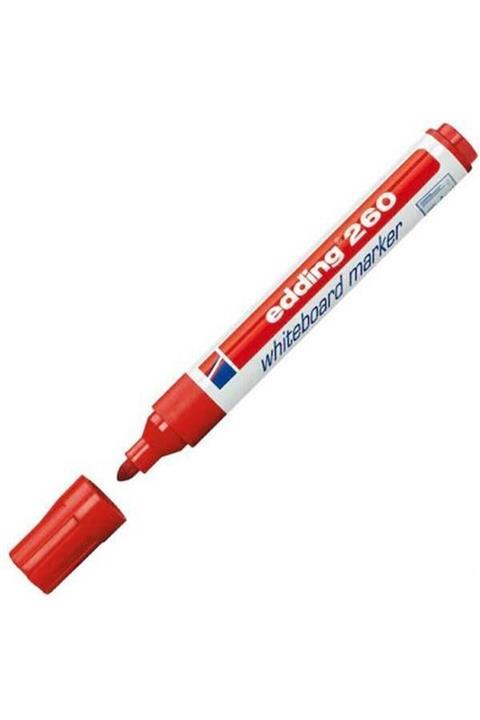 Edding 260 Yazı Tahtası Kalemi 10'lu Kırmızı