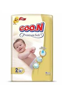 Goo.n Goon Premium Soft Bebek Bezi 2 Beden Jumbo Paket 58 Adet