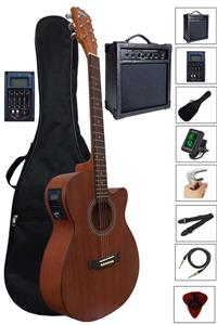 Midex Phx-188amp Masif Ağaç Elektro Akustik Gitar 4/4 (AMFİ ÇANTA TUNER ASKI CAPO JAK KABLO)