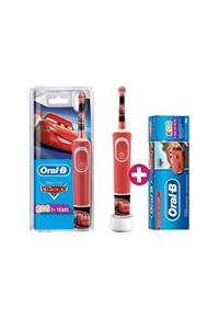 OralB Oral B Şarjlı Vitality D100 Cocuk Cars Şarjlı Fırça + Cars Diş Macunu 75 Ml