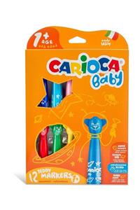 CARIOCA Baby Yıkanabilir Keçeli Boya Kalemi 12li Set