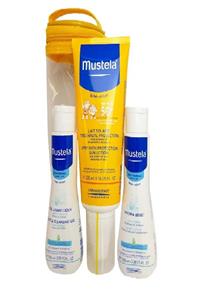 Mustela Güneş Losyonu 3'lü Kofre - Spf50+ Losyon 200 Ml + Hyra Bebe 100 Ml + Gentle Cleansing Gel 100 Ml