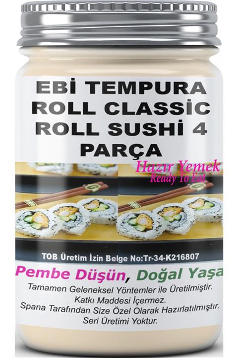 SPANA Ebi Tempura Roll Classic Roll Sushi 4 Parça Ev Yapımı Katkısız 330gr