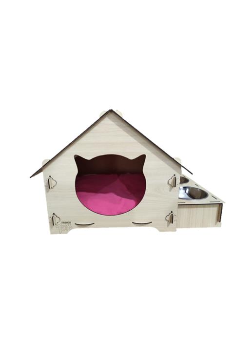 Trendy Toys Kedi Köpek Evi ve Mama Kabı