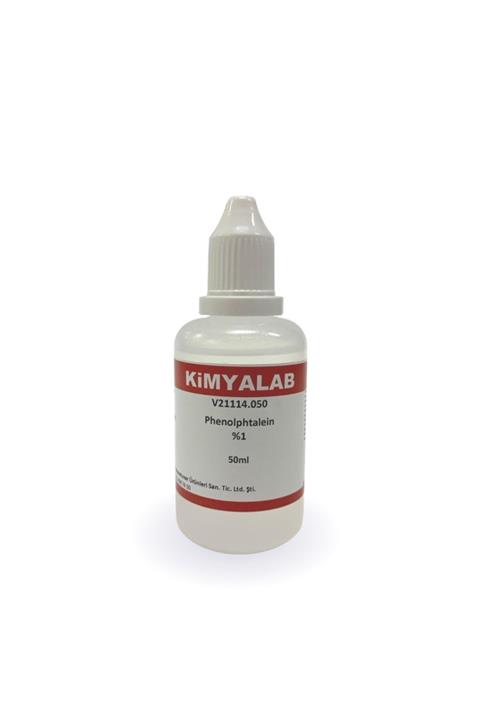 KimyaLab Fenolftalein (phenolphtalein) 50 Ml %1 Indikatörü X 1 Adet