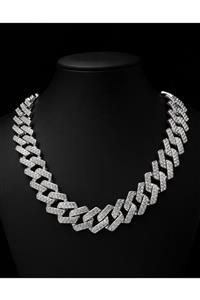 Labone Accessories Prong Cuban Chain Zincir Silver Kolye