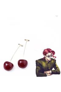 Köstebek Anime Jojo's Bizarre Adventure Kakyoin Noriaki Kiraz Küpe