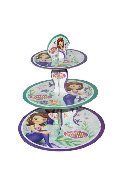 Partimarka Mor Prenses Sofia Baskılı Kek Standı