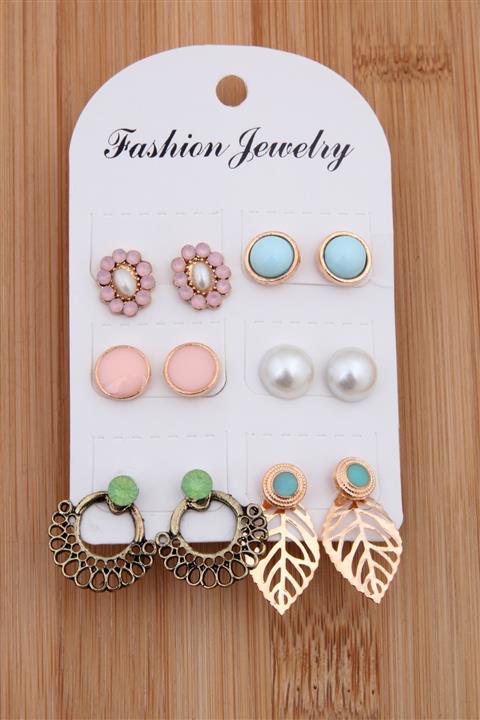 Pelin Aksesuar Çoklu Küpe Seti