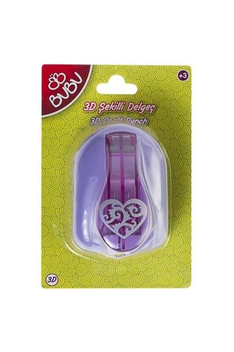 Bubu Bu-bu Şekilli 3d Delgeç Kalp