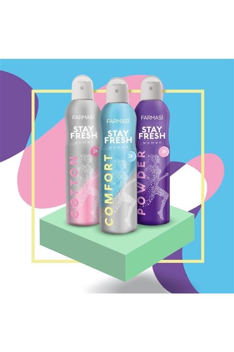 Farmasi Stay Fresh Comfort Kadın-powder Kadın-cotton Kadın Deodorant 150ml