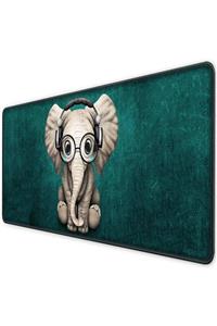 Gamingpadci Elephant 70x30 Cm Speed Kaymaz Taban Dikişli Oyuncu Gaming Mouse Pad