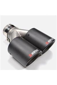 Akrapovic Akrapoviç Egzoz Ucu Karbon Çift Çıkış 100 mm Bütün Uyumlu