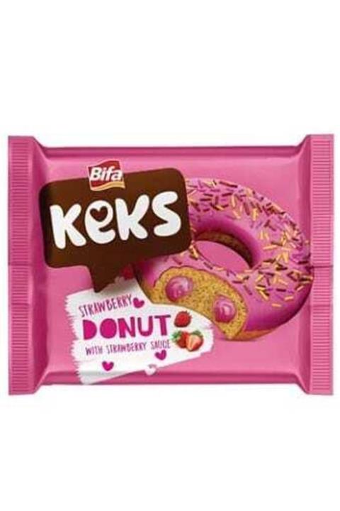 Bifa Keks Donut Çilekli 24 Adetx40 Gr