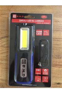 Bhd Profesyonel Şarjlı Led El Lambası 00357