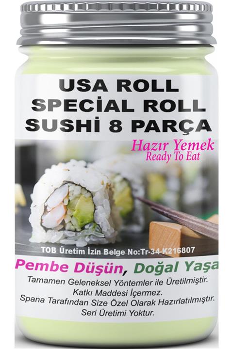 SPANA Usa Roll Special Roll Sushi 8 Parça Ev Yapımı Katkısız 330gr