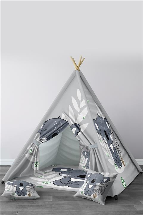 Tinybabyconcept Oyun Evi Çocuk Bebek Kızılderili Oyun Çadırı  110x110 X170 cm