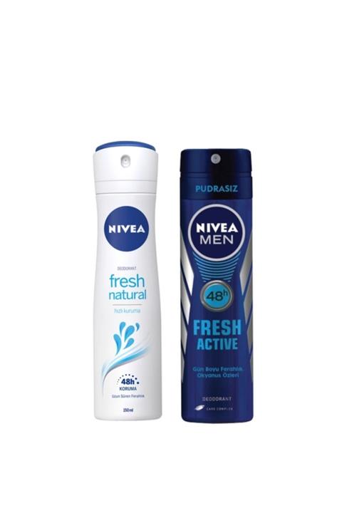 Nivea Fresh For Men & Women 2'li Sprey Deodorant Seti