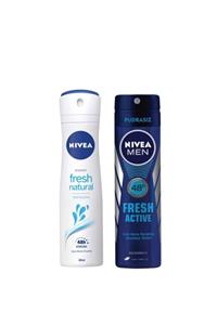 Nivea Fresh For Men & Women 2'li Sprey Deodorant Seti