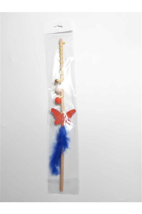 Be Cat Keçe Kelebek Figürlü Çanlı Kedi Oltası