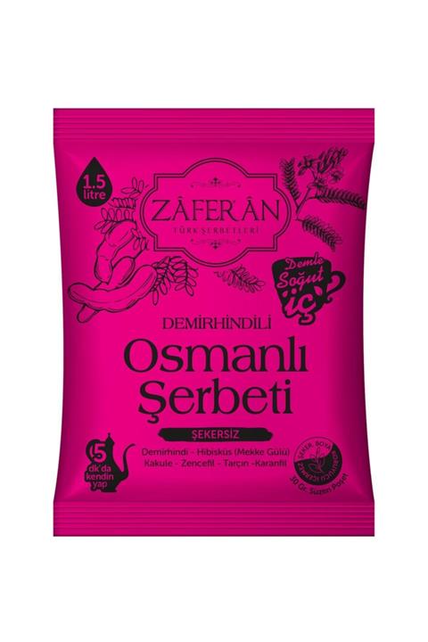 Zaferan Türk Şerbetleri Zaferan Osmanlı Şerbeti Pratik Paket