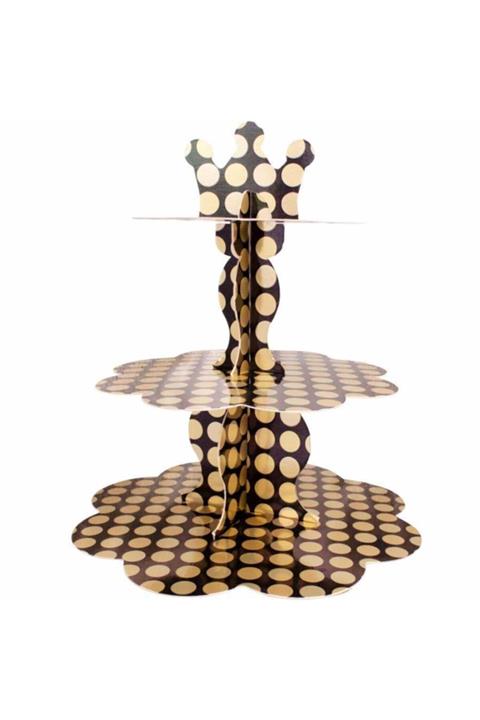 Partimarka Altın Puanlı Cupcake Kek Standı