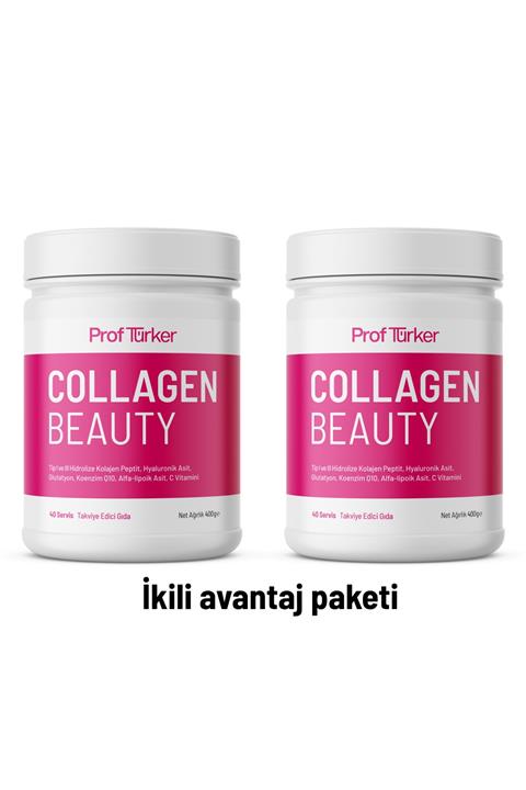 ProfTürker Collagen Beauty 400 G- Kolajen, Hyaluronik Asit, Glutatyon, Alfa-lipoik Asit, Koenzim Q10