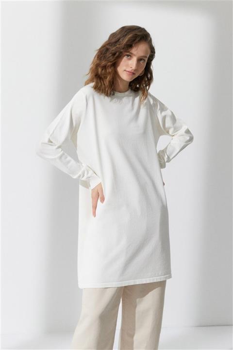 inspiration Kadın Beyaz Speed Triko Tunik