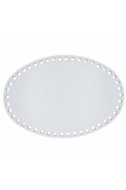 orhanucuzluk Ahşap Sepet Tabanı Oval Beyaz ( 1 Adet ) 15*20